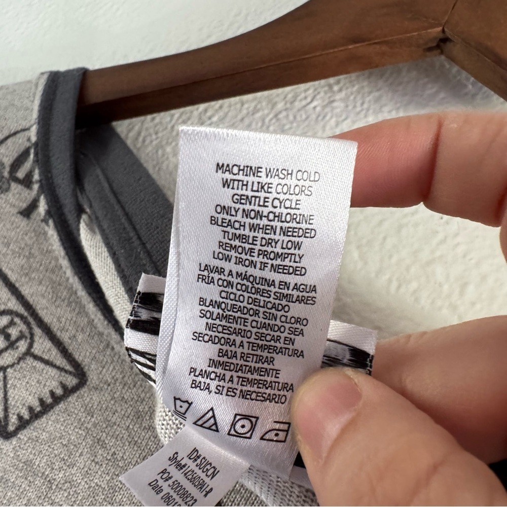 Cozy Harry Potter Wizarding World Loungewear Soft Sleep Shirt Gray XXL Fan Merch - Picture 9 of 12